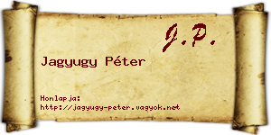 Jagyugy Péter névjegykártya